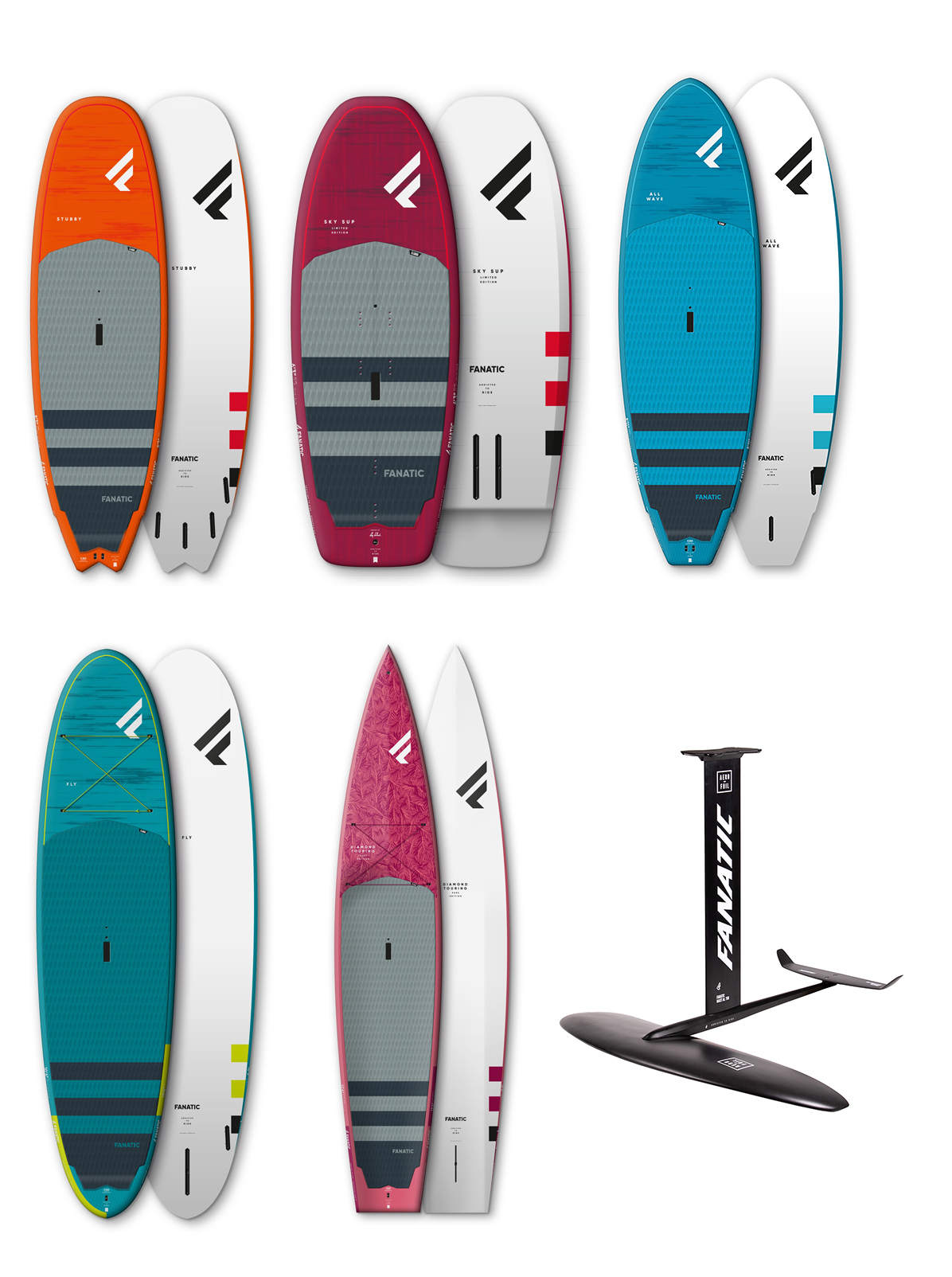Latest Fanatic SUP Board Range For Rent at FBC Centers